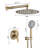 Wall Mounted Shower System With Hand Shower Single Handle Shower Faucet Set Brass Shower Trim Kit With Rough-In Valve-126404106