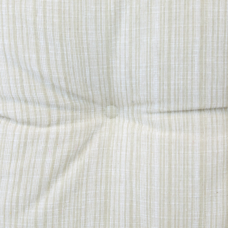 Coussin de banc en chenille antidérapant, L 27 po x P 14 po, Crème clair