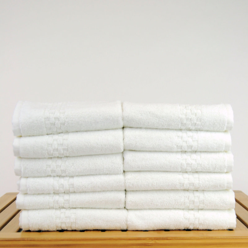 Ensemble 12 serviettes de bain en coton 100% Chloris