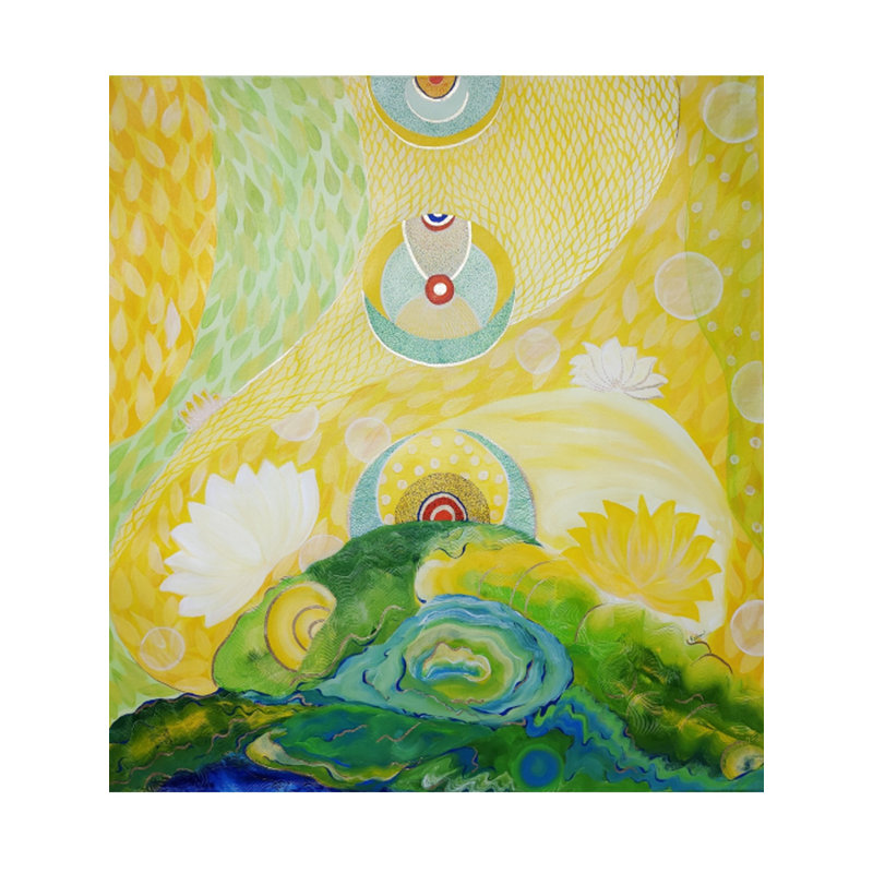 Voyage vers la paix | Acrylique sur toile | Par Rashmeet Kaur