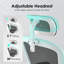 Fauteuil de bureau ergonomique avec appui-tête, support lombaire réglable, accoudoirs et fonction berçante pour un bureau à domicile confortable-1309799044-1309799045