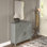 Armoire de rangement en bois massif à 2 tablettes avec 2 tiroirs de rangement Connaught