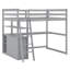 Lit mezzanine avec bureau et tablettes, deux tiroirs intégrés-951788436-951788438
