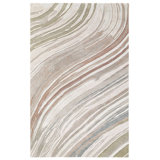 Alcove Rug: Modernist Hand Tufted Rug in Natural/Multi