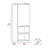 Mila Bathroom Cabinet, Two Interior  Shelves, Two External Shelves, Single Door Cabinet -Smokey Oak-1870738575