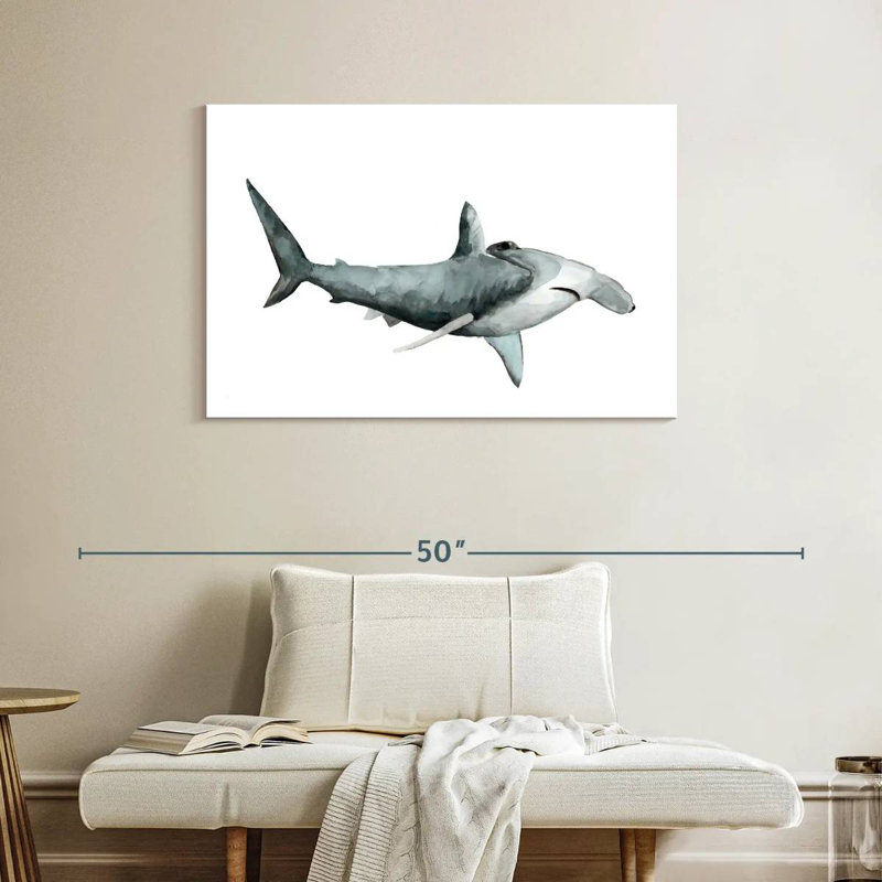 Brampt Sea Life Hammerhead Shark, 26" H x 39" W
