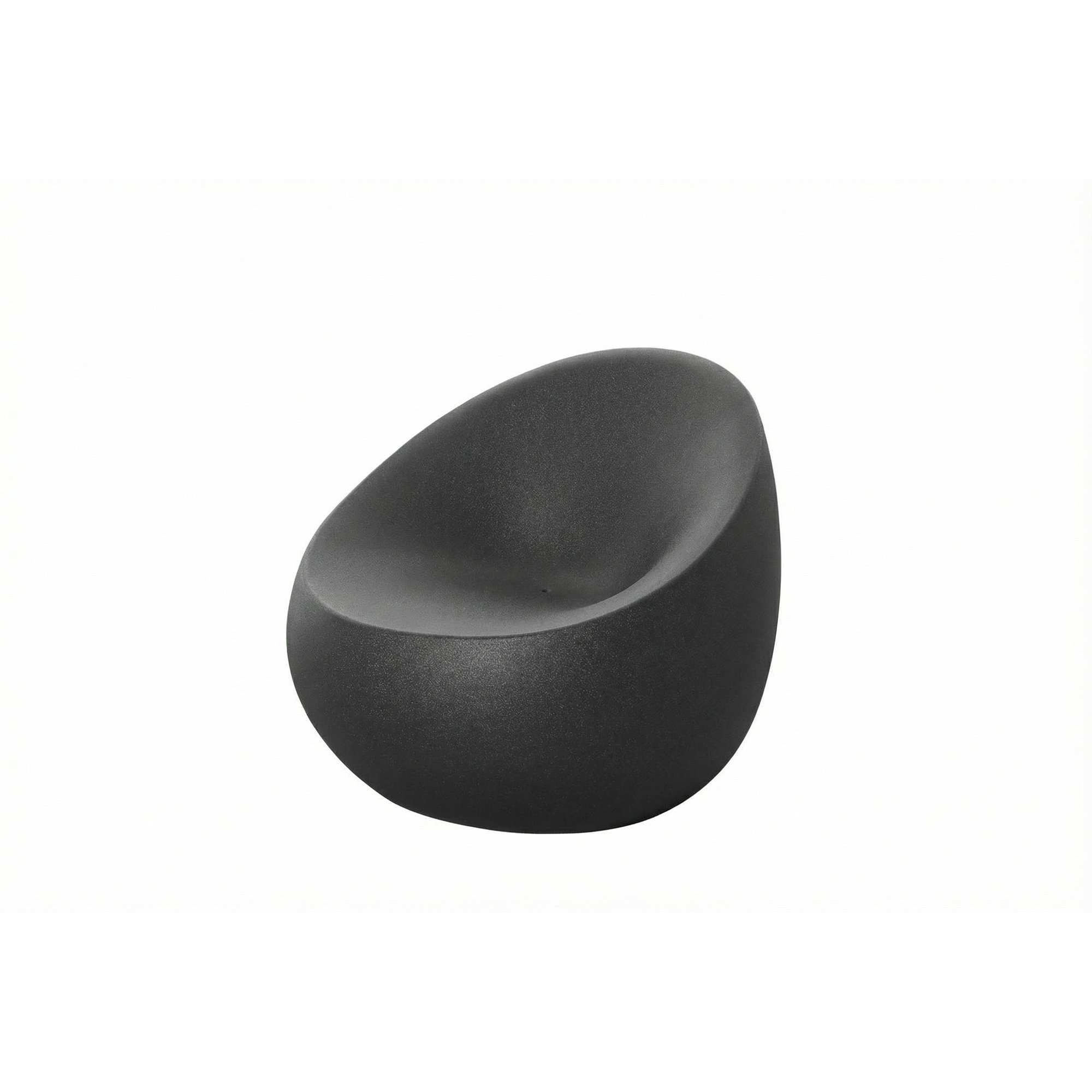 Plastic Outdoor Lounge Chair, Anthracite