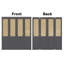 Portes pliantes pliantes 30 po x 80 po en bois manufacturé noir massif imitation rotin avec quincaillerie-123298330-130118398