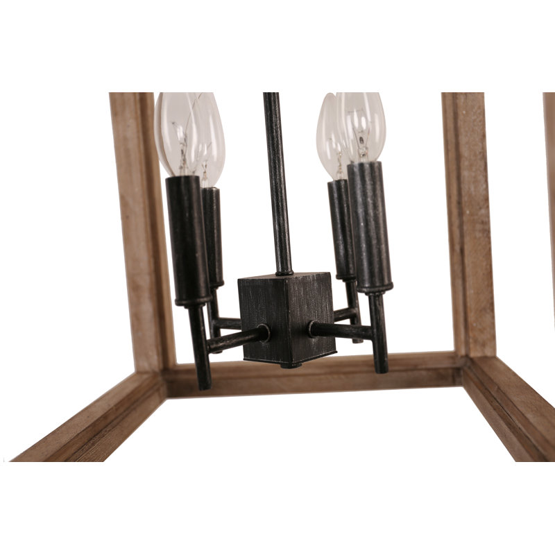 Lampe géométrique Dopico, Brun