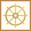 Gold Leaf Wheel Painting
