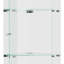 Vitrine en verre, armoire d'appoint avec 5 modes DEL dynamiques pour la maison et le bureau