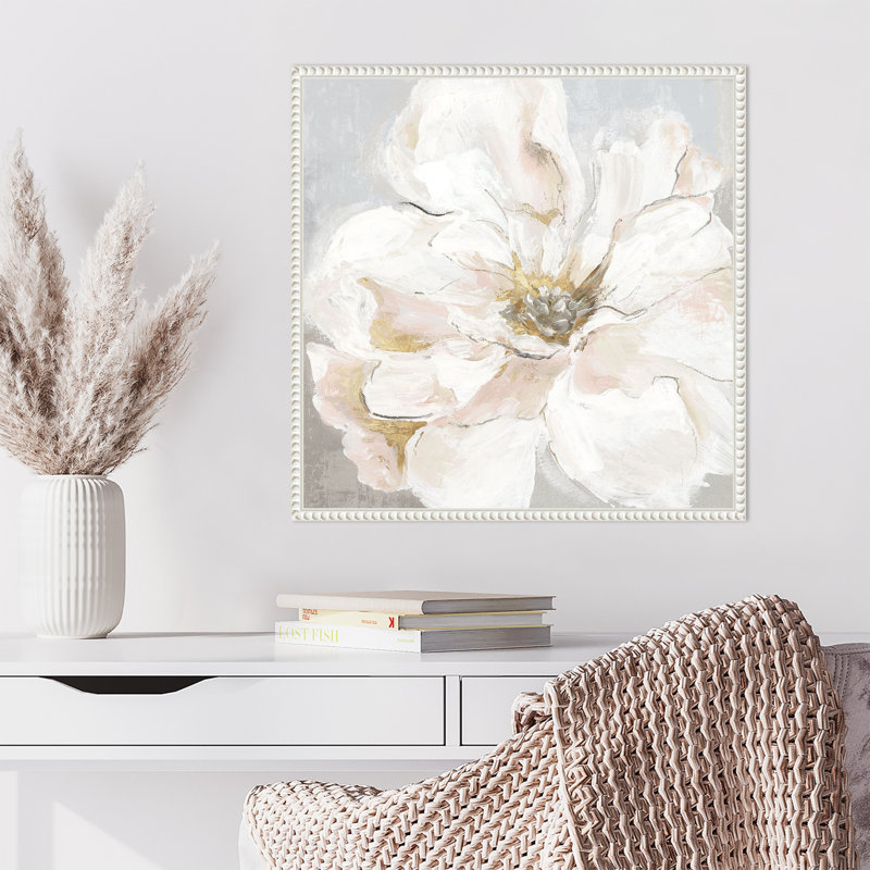 «Large Floral I» par Alex, reproduction d'art sur toile encadrée, H 22 po x l 22 po