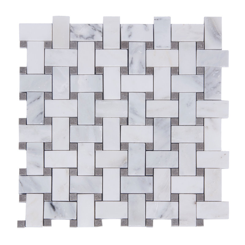 Carreau de mosaïque en marbre 12 po x 12 po