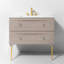Alma 42.25" Wall Mounted Single Bathroom Vanity with Top-394034014