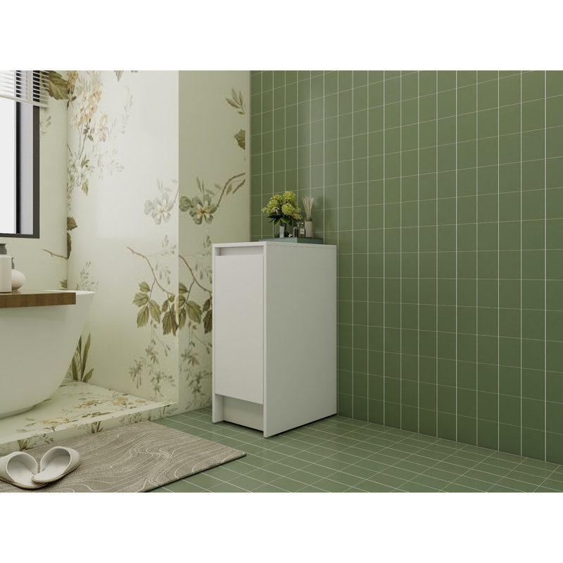 Armoire de rangement pour salle de bain, 12 po, à fermeture en douceur, optimise l'espace avec une porte fermée et efficace