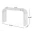Console de 52 po en bois, bord courbé, texture naturelle pour entrée - standard-129911611-129911613-129911614