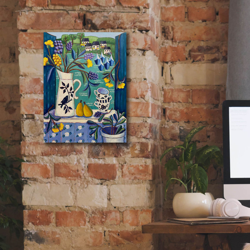 «Cottage by the Sea» par Holly Wojhan, art mural sur toile, H 16 po x l 12 po x P 0,75 po