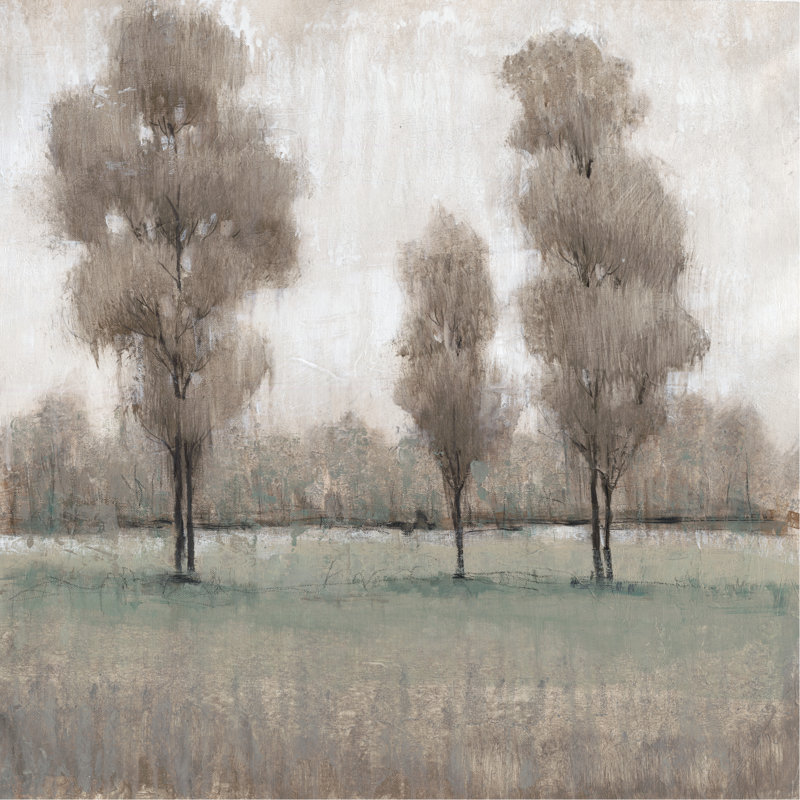 Shimmering Trees I by Tim OToole - Wrapped Canvas Painting, 122cm H x 122cm W x 3.8cm D