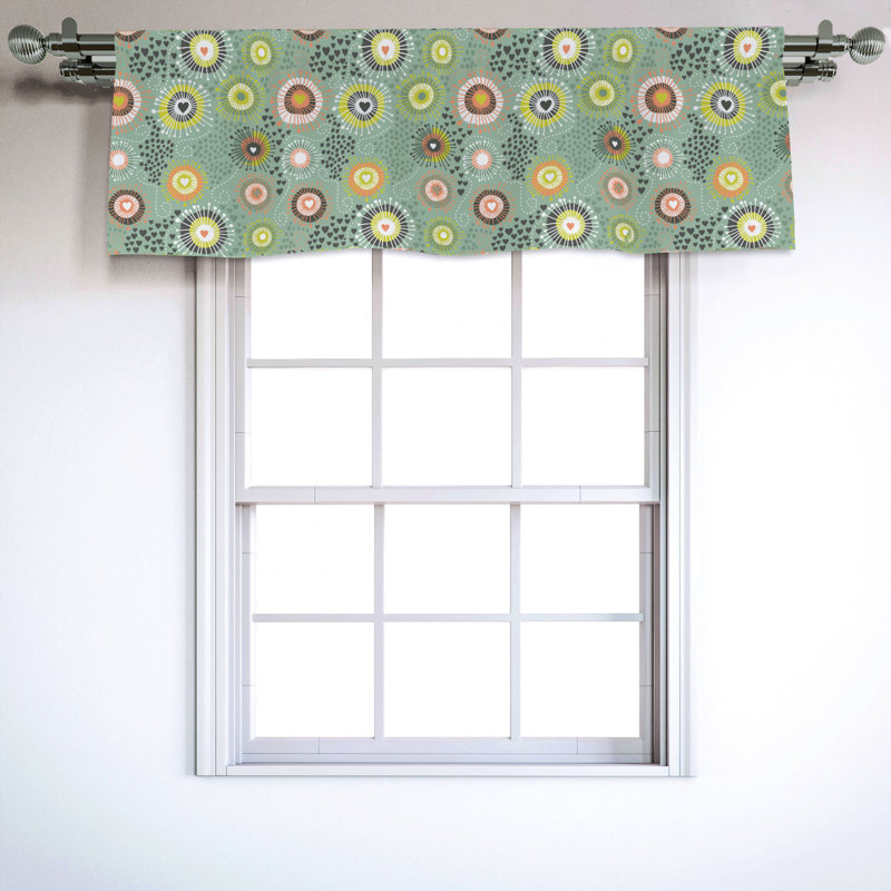Sateen Ruffled Window Valance