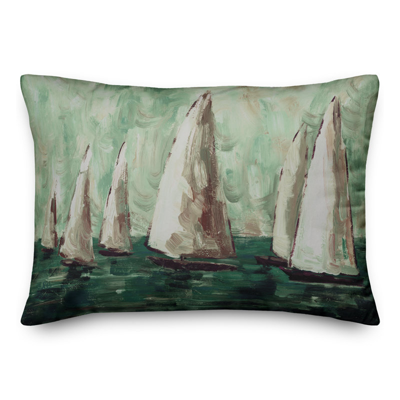  Housse de coussin d'extérieur peint, Vert