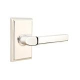 Milano Flat Privacy (Bed & Bath) Door Lever with Rectangle Rosette