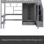 Lit mezzanine double avec tiroirs Kahlie Kids-795653709