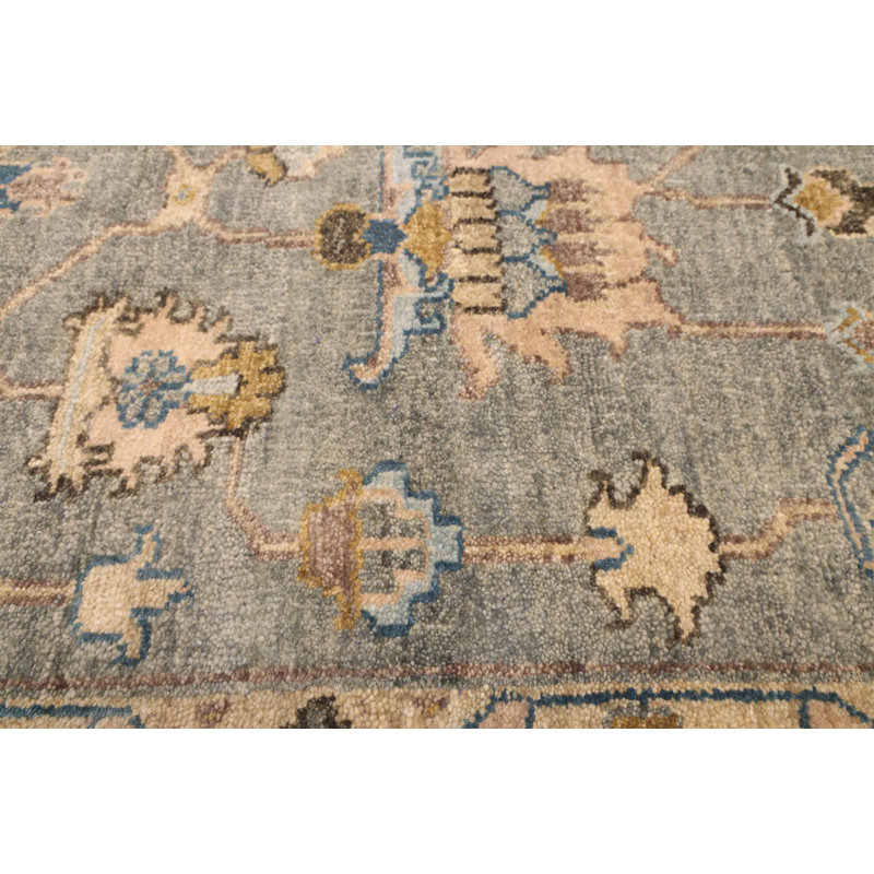 Tapis sarcelle Finest Agra Jaipur 9 pi 3 po x 12 pi 10 po