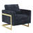 Lincoln Boucle Fabric Accent Armchair with Stainless Steel Frame and Removable Cushion-364241821-392043108