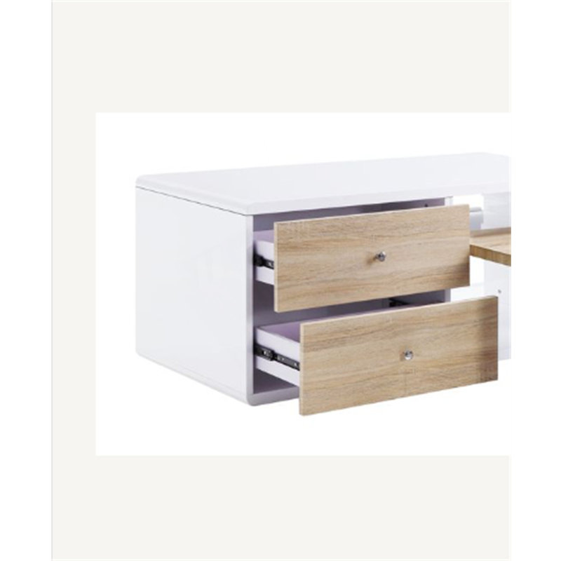 Rectangular Coffee Table With Pull-Out Table, Living Room Table