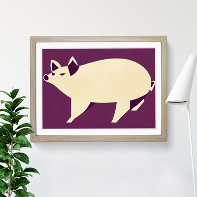 XH1022-9471X Unique Pig Art Vol.2 Abstract - Single Picture Frame Print