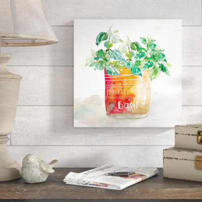 " Potted Basil " by Carol Robinson