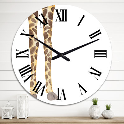 Girafe sur fond blanc