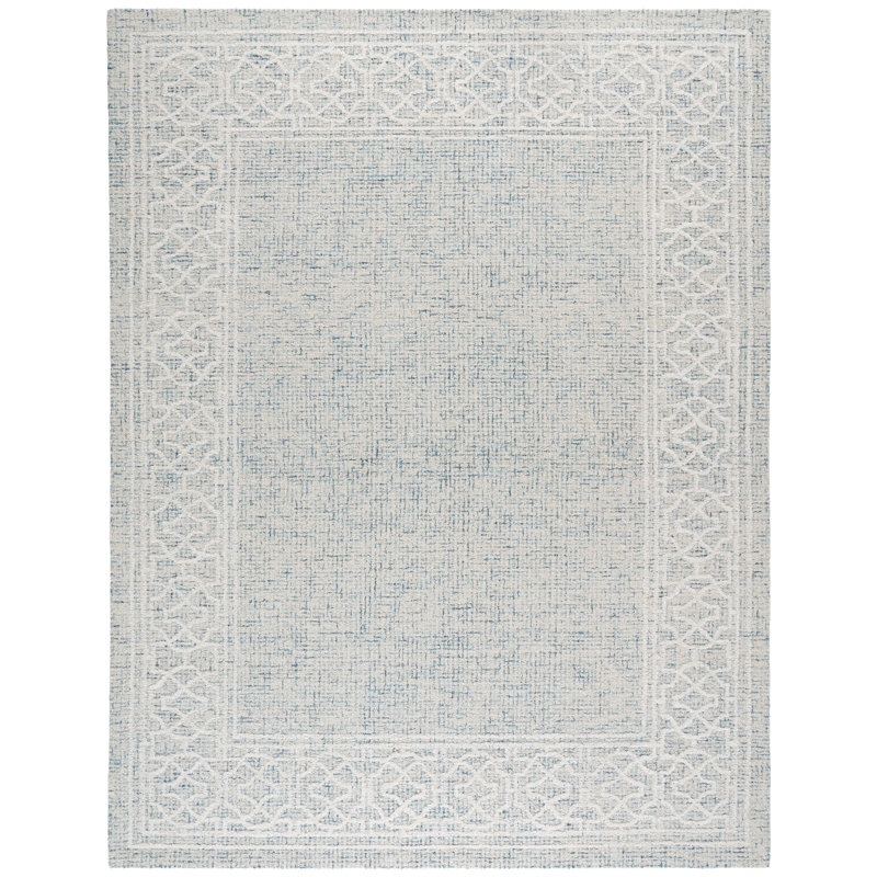 Ebony 277 Hand Tufted Indian Wool Pile Geometric Rug, Runner 2'3" x 9'