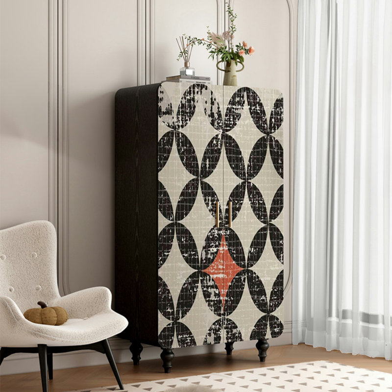 Garde-robe française moderne à deux portes