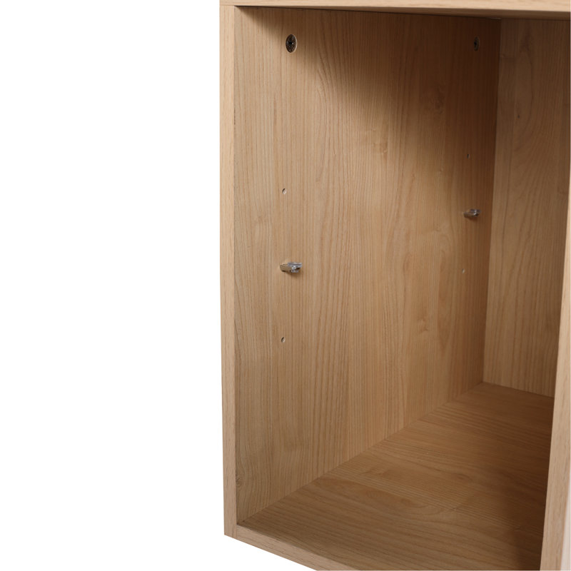 Petite tablette de rangement murale de 12 pouces - pour plusieurs espaces Chêne, contreplaqué, chambre à coucher d'apparence moderne, salle de bain, cuisine résiliente