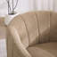 Fauteuil demi-tonneau pivotant en chenille avec rangement (base en bois massif)-132803095