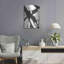 Art mural en métal «Expression Abstract I White Crop» par Shirley Novak-102368369
