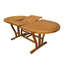 Ewelina Oval Solid Wood Extendable Outdoor Dining Table-286009898