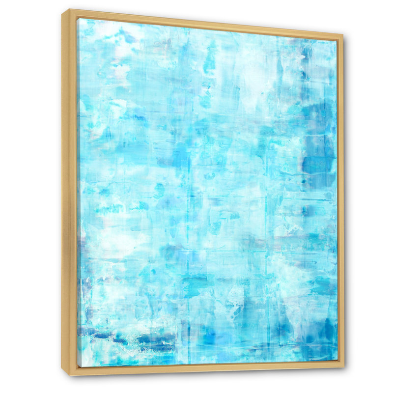 «Blue Abstract Art», reproduction d'art moderne et contemporaine sur toile, H 36 po x l 24 po x P 1 po