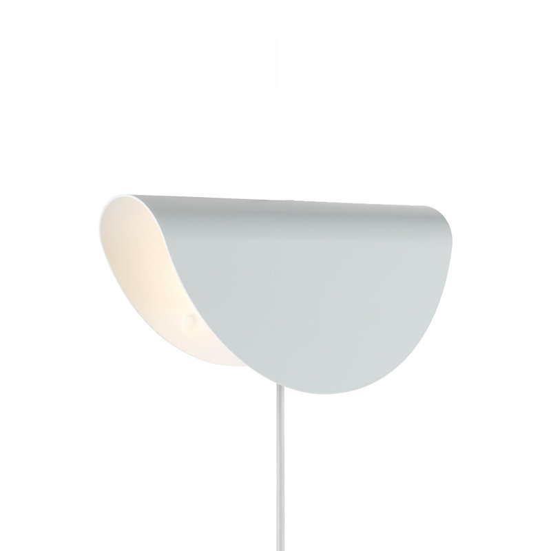 Steel Flush Mounted Sconce, White