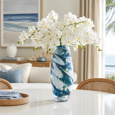 Vase en verre bleu Catalina
