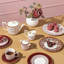 Renaissance Red Teacup and Saucer