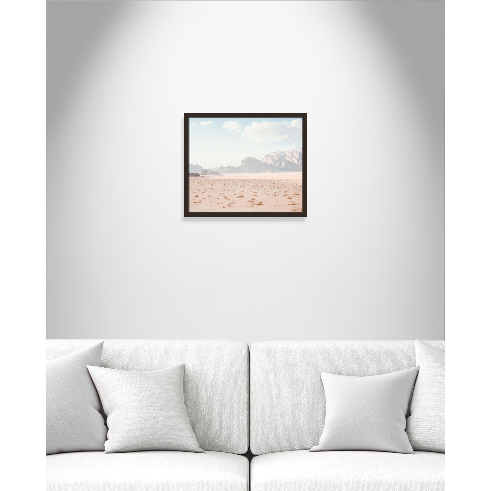Tire Tracks "Tire Tracks" Print, 19" W x 16" H, Open Grain Walnut Framed