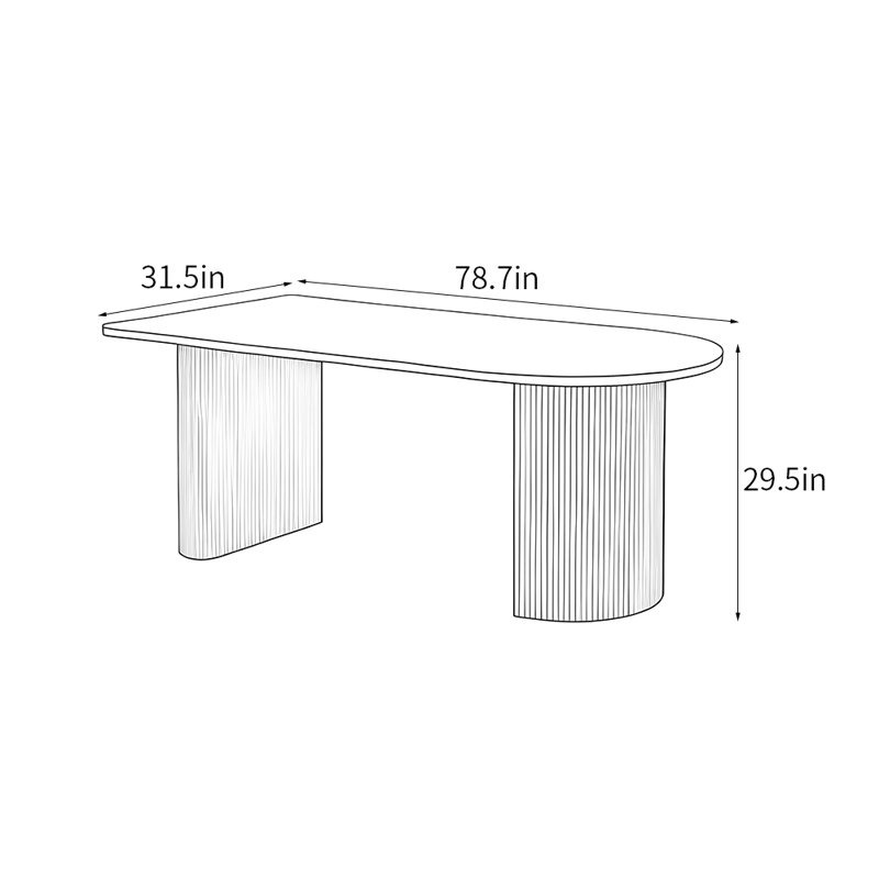 Darst, 29.5"H x 78.7"L x 31.5"W, Black
