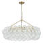 Theresa Cluster Chandelier with Glass Accents-448028095-448028094
