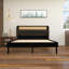 Grand lit plateforme en bois avec savoir-faire artisanal-1136373671