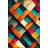 Overlapping Patterned Woven Base Washable Rug-1050996787