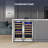 30" Triple Zone Wine Premium Refrigerator 60 Bottle Built-in Split Wine Cooler with Four Handles
