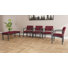 Ensemble de meubles de qualité commerciale en acier Lenox | Chaise 4 invités et banc 2 places