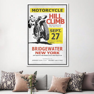 Motorcycle Races Peoria by Mark Rogan - Print on Canvas